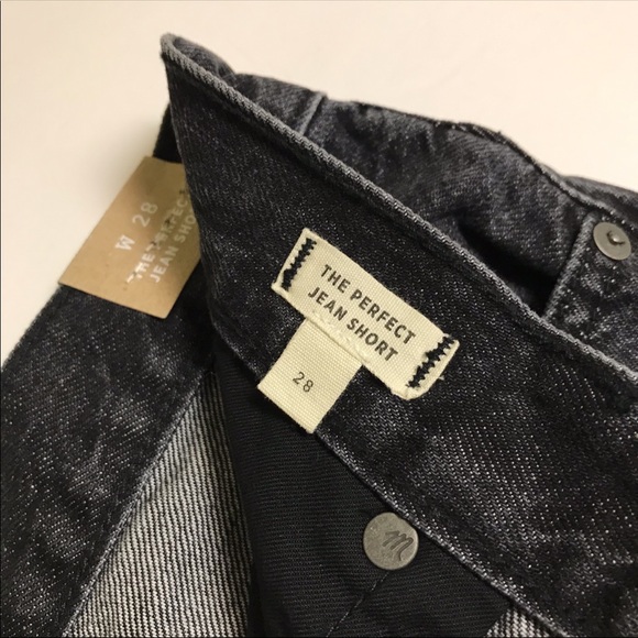 NWT Madewell The Perfect Jean Short 28 Faded Black - Picture 9 of 12